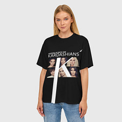 Футболка оверсайз женская Семейство Кардашьян, цвет: 3D-принт — фото 2