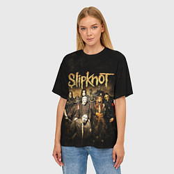 Футболка оверсайз женская Slipknot, цвет: 3D-принт — фото 2