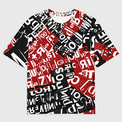 Футболка оверсайз женская UNDER WHITE, цвет: 3D-принт