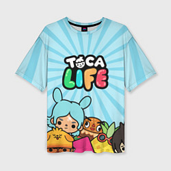 Футболка оверсайз женская Toca Life World, цвет: 3D-принт