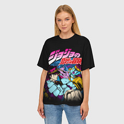 Футболка оверсайз женская Джотаро Star Platinum, JoJos Bizarre Adventure, цвет: 3D-принт — фото 2