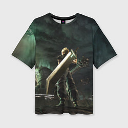 Футболка оверсайз женская Клауд Страйф FF7, цвет: 3D-принт