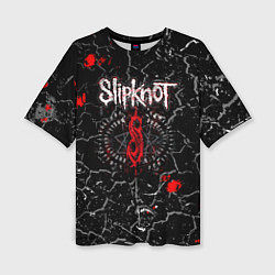 Женская футболка оверсайз Slipknot Rock Слипкнот Музыка Рок Гранж