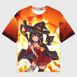 Футболка оверсайз женская MeguminYunyun, цвет: 3D-принт