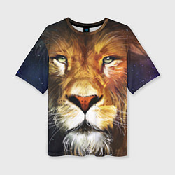 Футболка оверсайз женская Лев царь зверей, цвет: 3D-принт