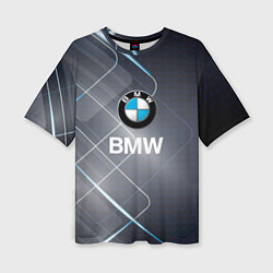 Женская футболка оверсайз BMW Logo