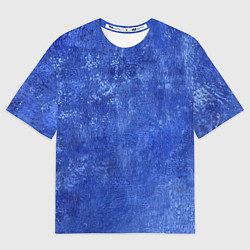 Женская футболка оверсайз Ночная синева