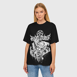 Футболка оверсайз женская Thy Art Is Murder - Hate, цвет: 3D-принт — фото 2