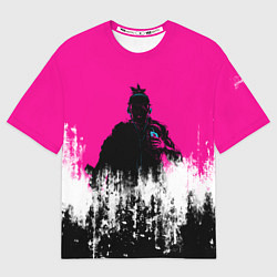 Женская футболка оверсайз Катана Зеро Самурай Katana Zero Anime