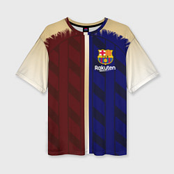 Футболка оверсайз женская Barcelona Форма, цвет: 3D-принт