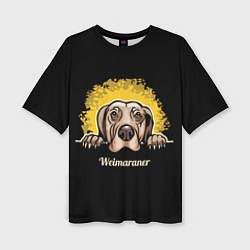 Футболка оверсайз женская Веймаранер Weimaraner, цвет: 3D-принт