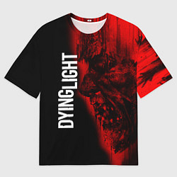 Футболка оверсайз женская DYING LIGHT RED ZOMBIE FACE, цвет: 3D-принт