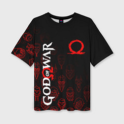 Женская футболка оверсайз GOD OF WAR HEROES ГЕРОИ