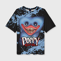 Женская футболка оверсайз POPPY PLAYTIME: HUGGY