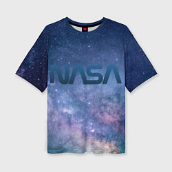 Женская футболка оверсайз Nasa cosmos