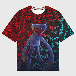 Футболка оверсайз женская HUGGY WUGGY, цвет: 3D-принт