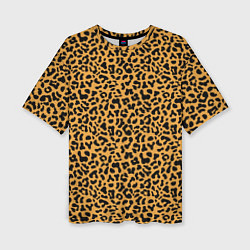 Женская футболка оверсайз Леопард Leopard