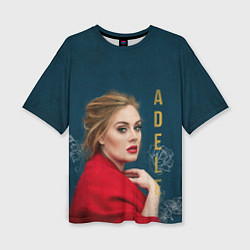 Футболка оверсайз женская Portrait Adele, цвет: 3D-принт