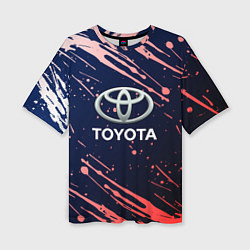 Женская футболка оверсайз Toyota градиент