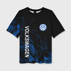 Женская футболка оверсайз Volkswagen, Фольцваген Геометрия