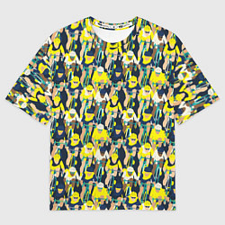 Женская футболка оверсайз Велоспорт гонка