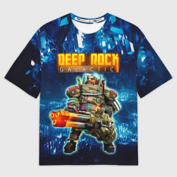 Женская футболка оверсайз Deep Rock Galactic Gunner