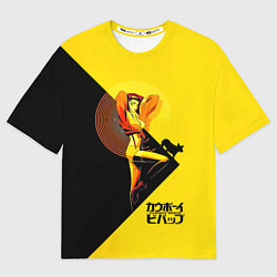 Футболка оверсайз женская Фэй Валентайн - Ковбой Бибоп, цвет: 3D-принт