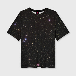 Женская футболка оверсайз Ночное звездное небо