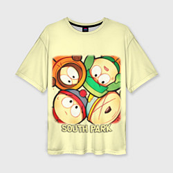 Футболка оверсайз женская Персонажи Южный парк South Park, цвет: 3D-принт