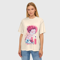 Футболка оверсайз женская Хисока арт, цвет: 3D-принт — фото 2