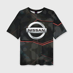 Женская футболка оверсайз Nissan xtrail