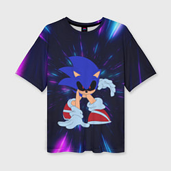 Женская футболка оверсайз SONIC EXE СОНИК