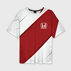 Женская футболка оверсайз Honda - Red sport