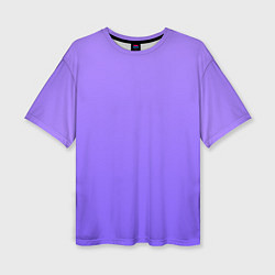 Женская футболка оверсайз Красивый фиолетовый светлый градиент