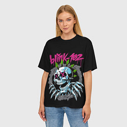 Футболка оверсайз женская Blink 182 Блинк 182, цвет: 3D-принт — фото 2