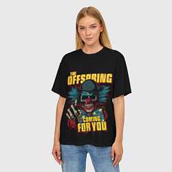 Футболка оверсайз женская The Offspring рок, цвет: 3D-принт — фото 2