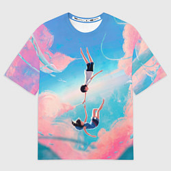 Футболка оверсайз женская Дитя погоды арт, цвет: 3D-принт