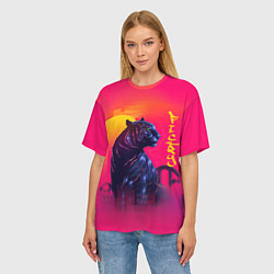 Футболка оверсайз женская Sunset, цвет: 3D-принт — фото 2