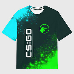 Футболка оверсайз женская CS:GO Краска, цвет: 3D-принт