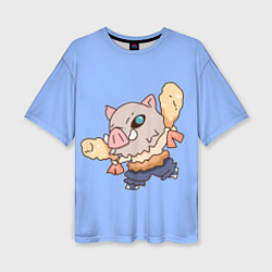 Футболка оверсайз женская Inosuke and shrimp, цвет: 3D-принт