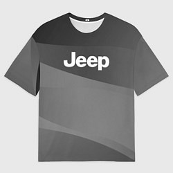 Футболка оверсайз женская JEEP спорт, цвет: 3D-принт