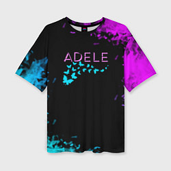 Футболка оверсайз женская Adele neon, цвет: 3D-принт