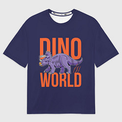 Футболка оверсайз женская Dino World, цвет: 3D-принт