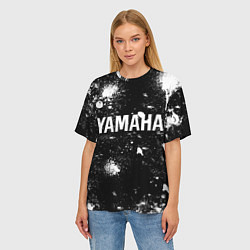 Футболка оверсайз женская YAMAHA - БРЫЗГИ, цвет: 3D-принт — фото 2