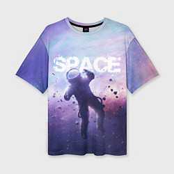 Женская футболка оверсайз Space walk