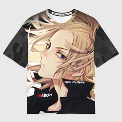 Футболка оверсайз женская Mikey - токийские мстители, цвет: 3D-принт