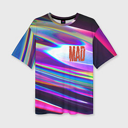 Футболка оверсайз женская Neon pattern Mad, цвет: 3D-принт