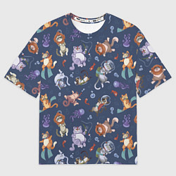 Футболка оверсайз женская Морские Котики: Цветное, цвет: 3D-принт