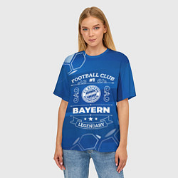 Футболка оверсайз женская Bayern, цвет: 3D-принт — фото 2