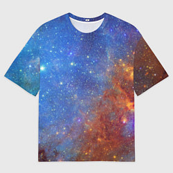 Женская футболка оверсайз Яркая вселенная